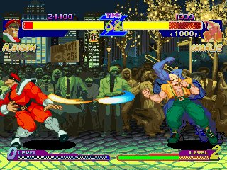 Charlie Sends Blistering Sonic Booms toward M.Bison